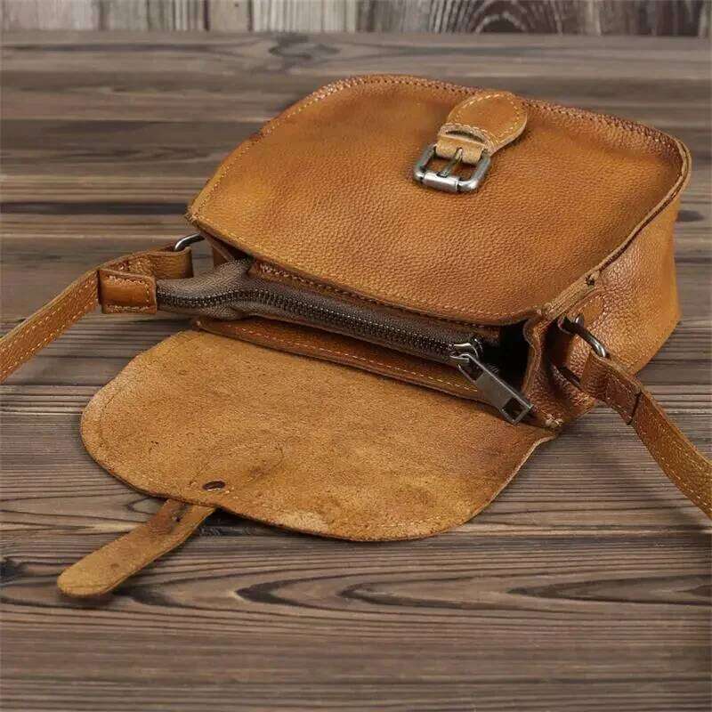 New Fashion Real Cowhide Leather Crossbody Bags Designer Ladies Shoulder Vintage Women Bag