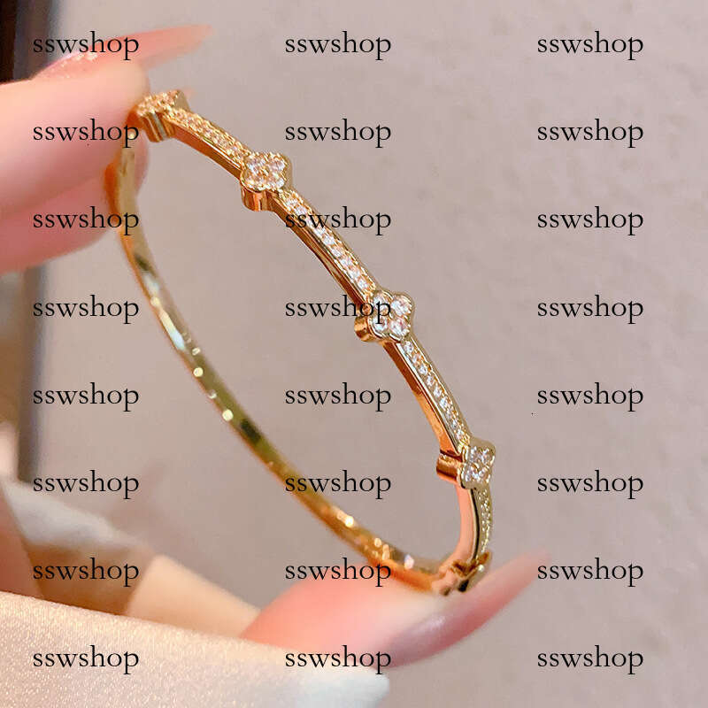 designer bracelet Trendy New Five-Leaf Clover Light Bracelet for women