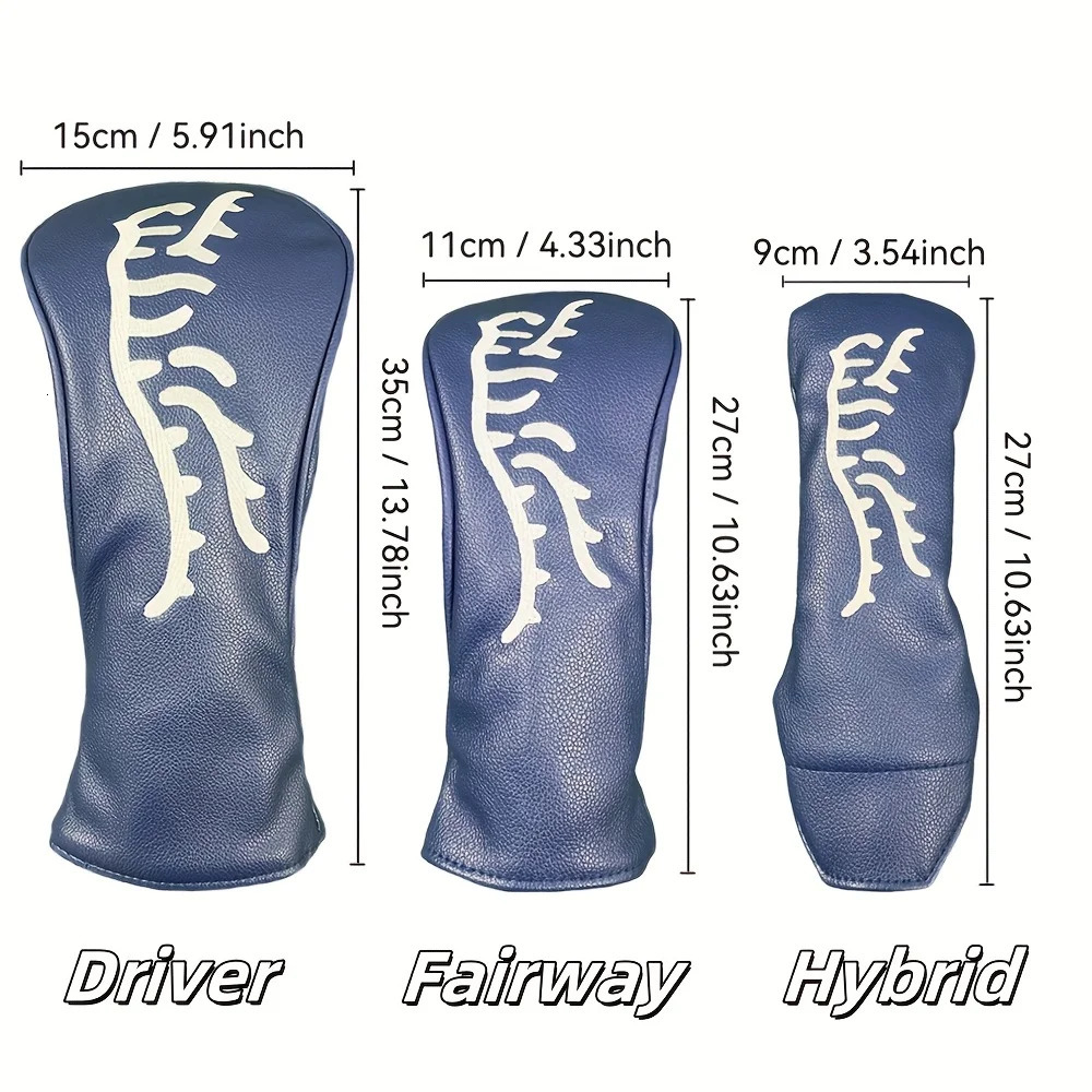 Blue golf club head cover durable waterproof golf accessory club protection cover providing the protection for golf club 250829
