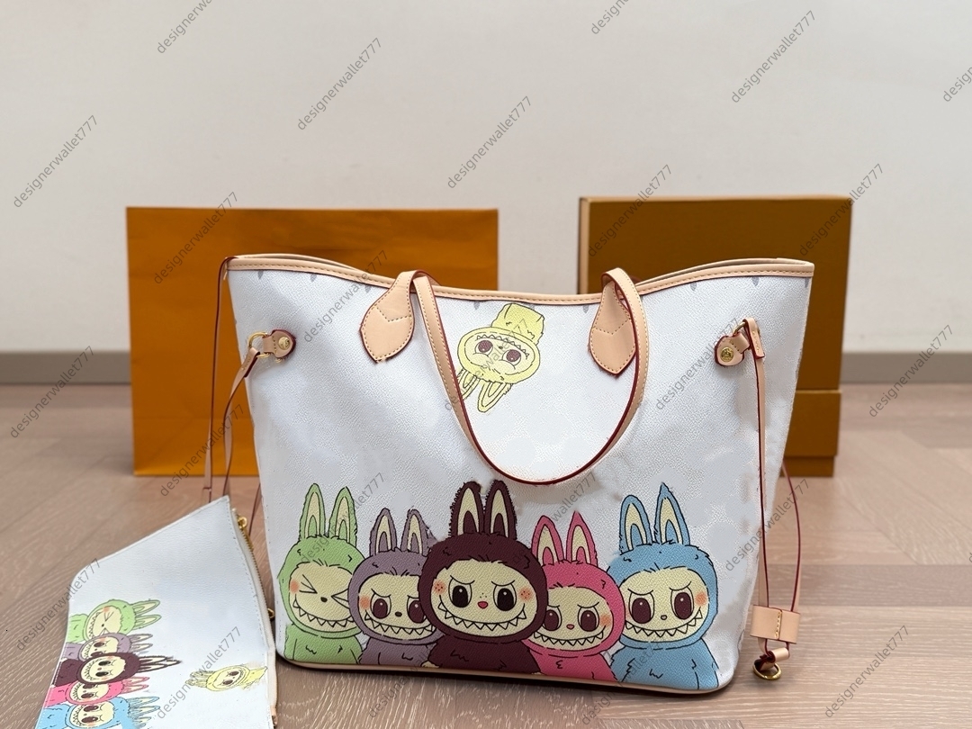 Womens designer bag labubu leather tote bags crossbody shoulder bag fashion women handbags neverfulltote purse high quality