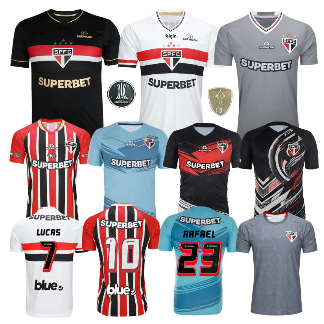 2025 2026 Sao Paulo FC Soccer Jerseys - Home & Away Shirts for Lucas, Luciano Pato, Rafinha, Calleri, Maia Football Shirt