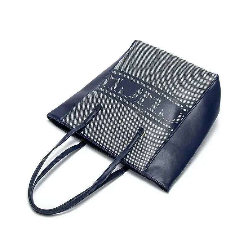 Simple Shopping Tote Multi-Functional Business Shoulder Bag, Fashion Design Large Capacity Women's Handbag