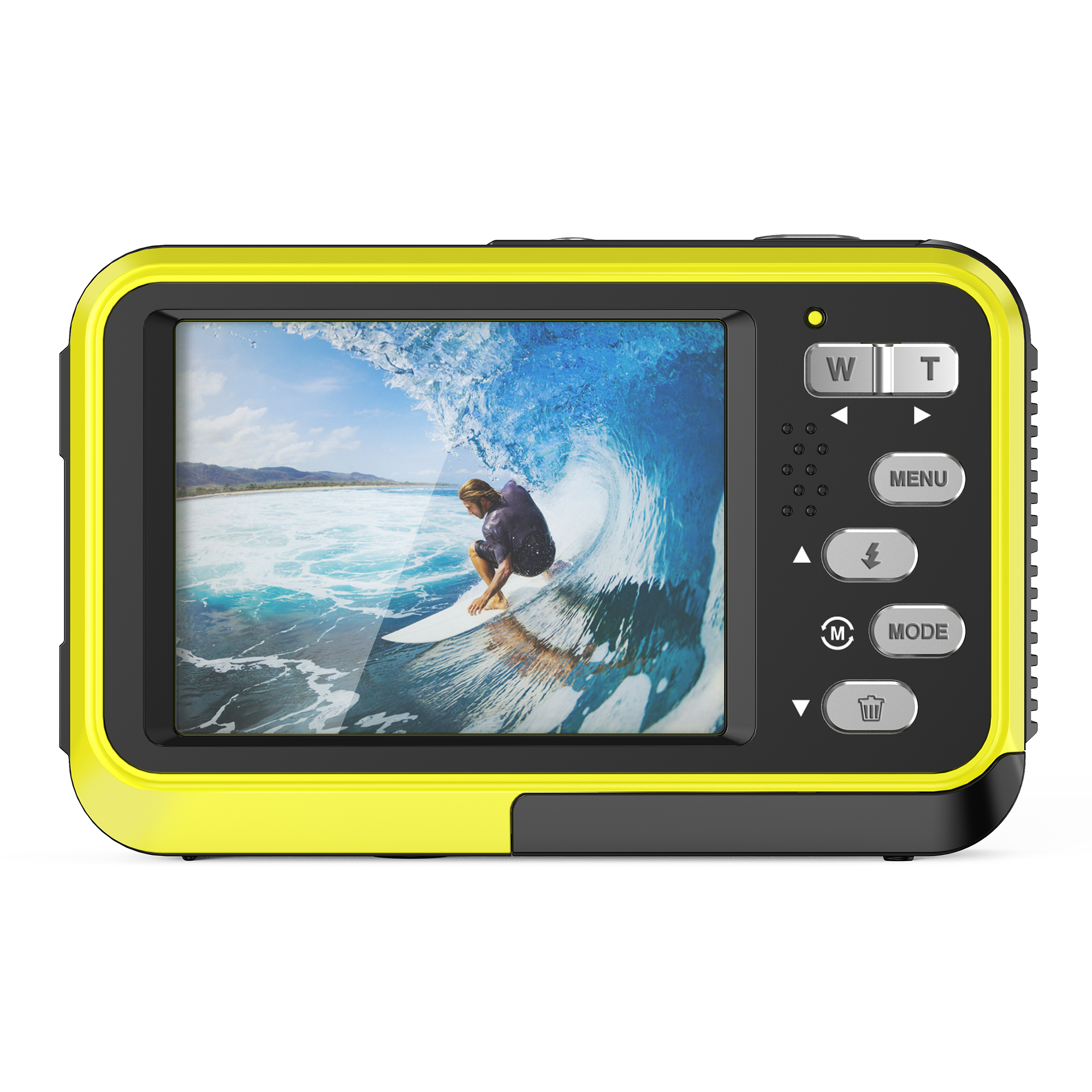 Digital Camera 4K Video and 48MP Photo Waterproof Camera Dual Screen 2.8-inch Portable Camera 16X Zoom Camera Anti Shake Auto Focus Face Detection Vid