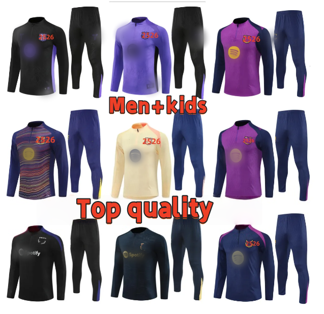 chandal baRCElone Tracksuit LAMINE YAMAL LEWANDOWSKI soccer TRAINING barcelonaES 2025 26 GAVI PEDRI FERRAN men kids kit football Tracksuits Sportswear
