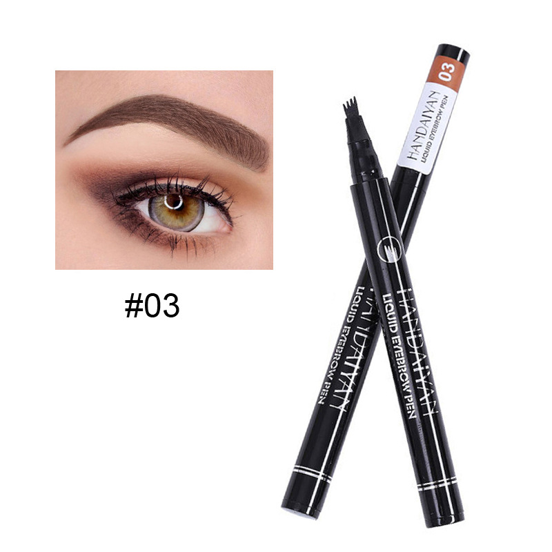 HANDAIYAN Pencil Four-fork Makeup Soft Liquid Eye Brow Easy to Wear Eyebrow Drawing Enhancer Pigment Tattoo Tool Pen X250725