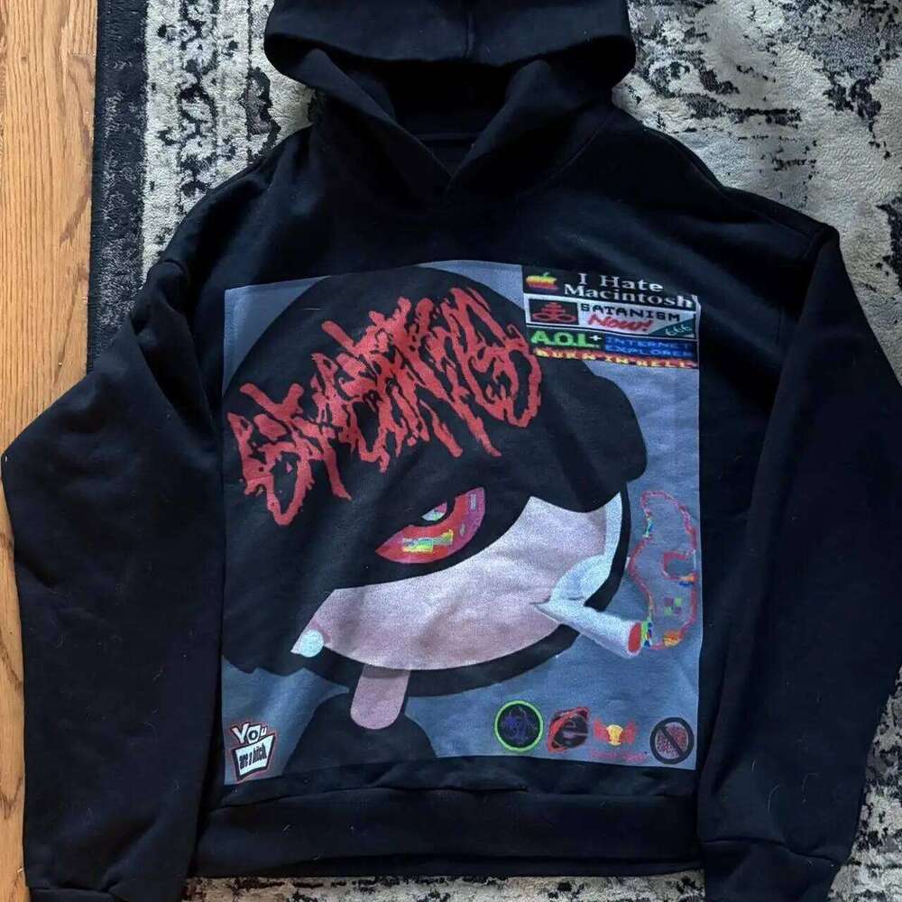 Y2k Droland Miller Scare Hoodies Women Gothic Punk Streetwear Grunge Top Sweatshirt Oversized Haruku Hip Hop Hoodie Clothes