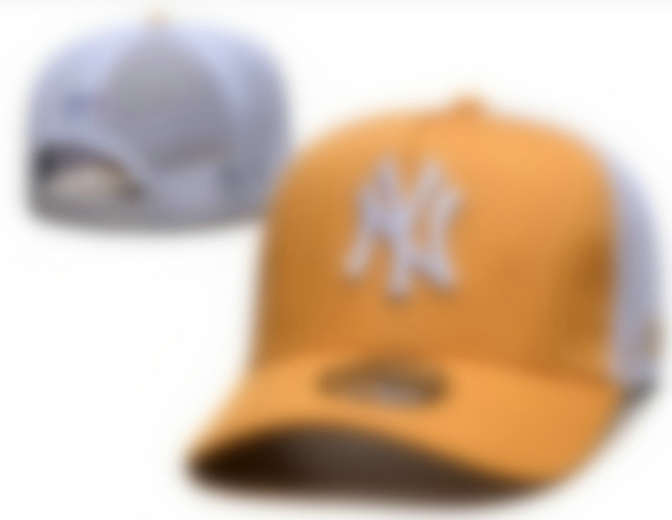 2025 Men's Classic cap Yankees Flat Peak series Snapack Strapback Heart Full Size Closed Caps Fashion Hip Hop Women Baseball Sports All Team Fitted Hats a96