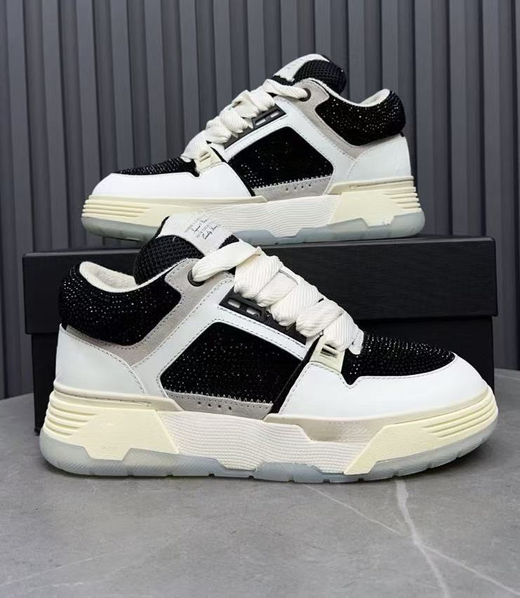Designer Women MA-1 Sneakers Men MA1 Sports Shoes Rubber Sole Crystal Inlaid Leather Upper Breathable Comfortable Towel Inner Brand Womens