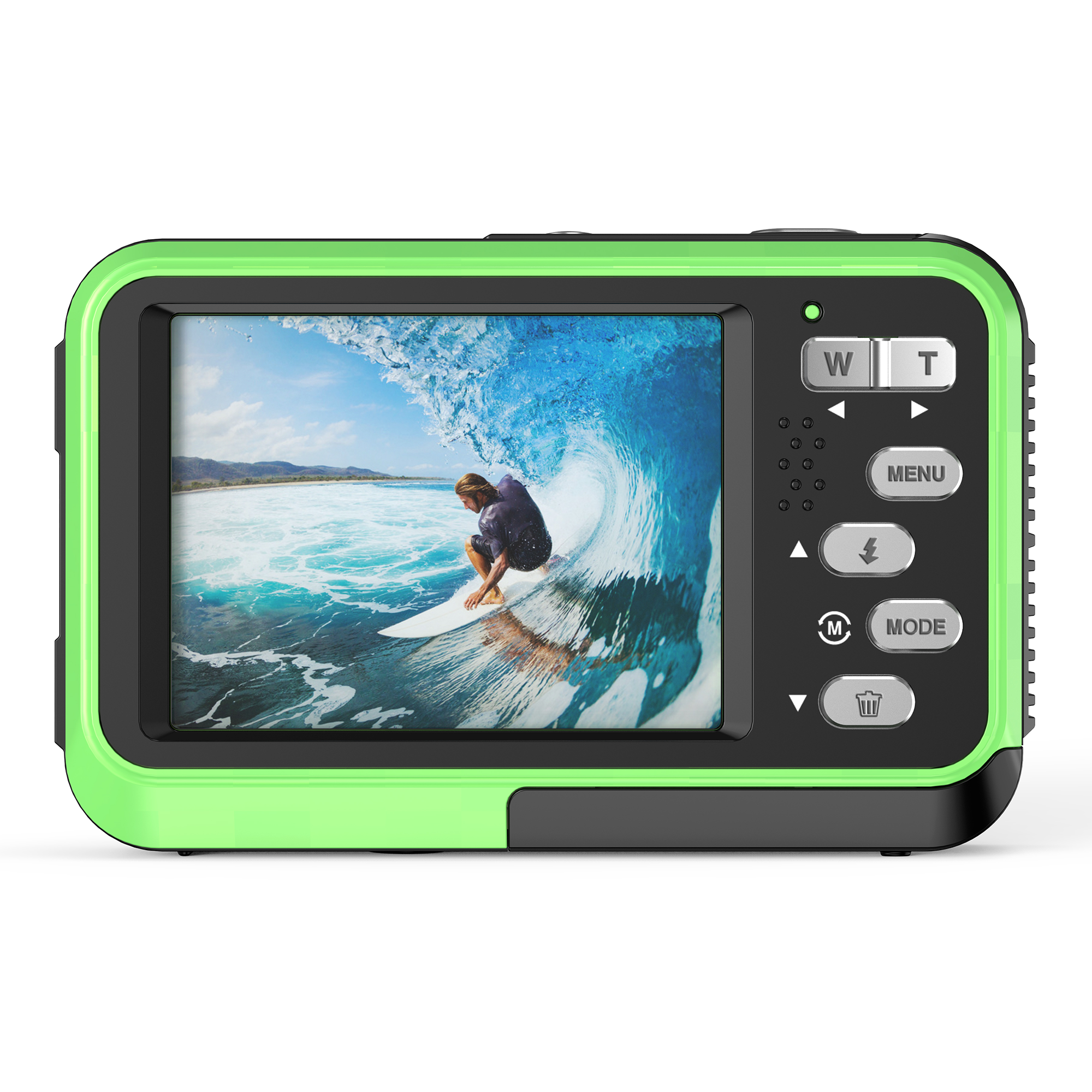 Digital Camera 4K Video and 48MP Photo Waterproof Camera Dual Screen 2.8-inch Portable Camera 16X Zoom Camera Anti Shake Auto Focus Face Detection Vid