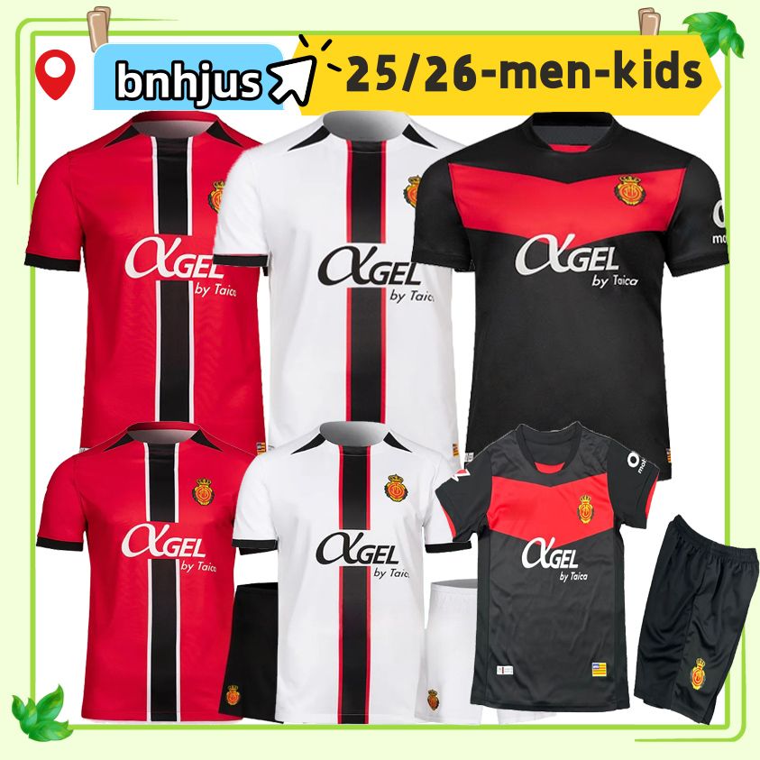 25 26 RCD MURIQI Mallorca Soccer Jerseys SANCHEZ ABDON A. RAILLO VALJENT MURIQI BABA GRENIER Retro Mens Home Away Football Shirt kids kits