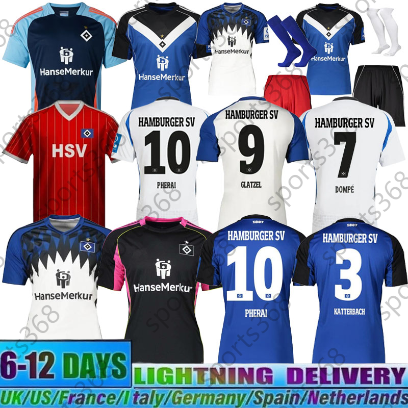 Special 2025 26 Hamburg SV Football Jersey VAGNOMAN ONANA Retro 83 84 Away SOCCER Jersey LEIBOLD REIS DUDZIAK 25 26 HSV Mens Childrens kit Set Football Shirt Uniforms