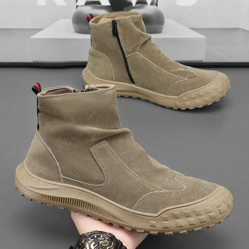 Fall New Men's Casual Boots Daily Versatile Warm Men's Boots Climbing and Running Lightweight Men's Shoes2025