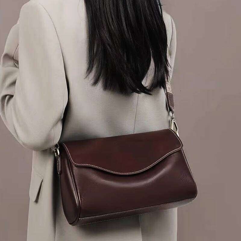 Women's Leather 2025 New Casual Crossbody Cowhide Retro Underarm Senior Sense Shoulder Fashion Eco Bag