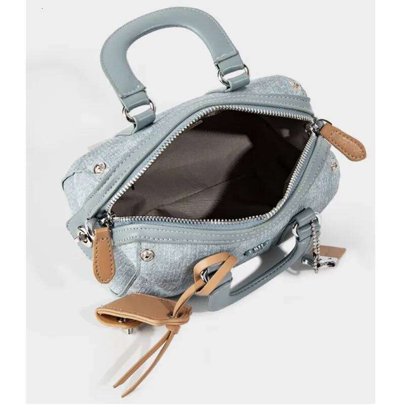 JIAERDI Retro Blue Designer Women Vintage Cute Casual Y2k Hand Purse Female Haruku Aesthetic Messenger Bag Chic