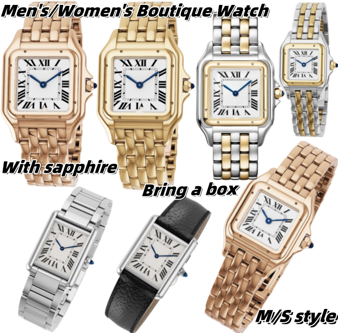 AAA Top men's/women's boutique watches, for men Ladies' square vest watch, original stainless steel buckle, designed by a casual and fashionable designer