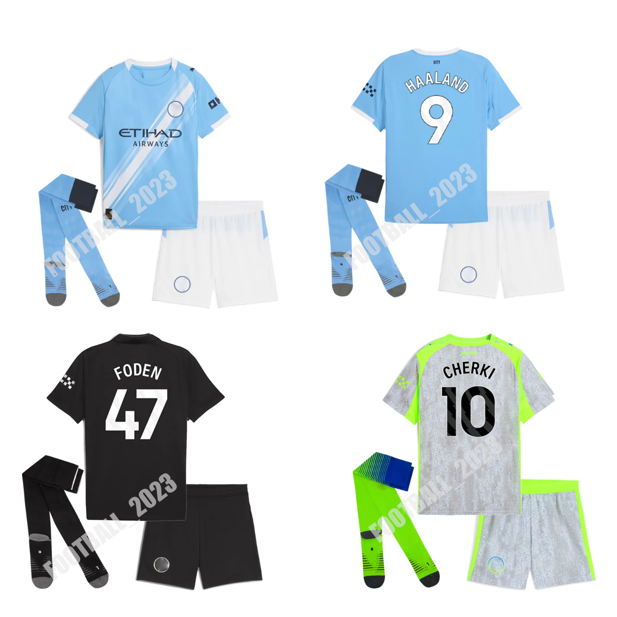 2026 Kids football kits HAALAND SOCCER JERSEYS 25 26 27 GREALISH STERLING CHERKI MAHREZ DE BRUYNE FODEN footbal kit