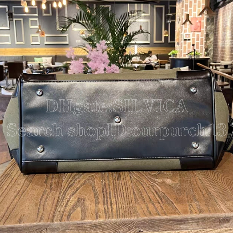 High-end designer tote brand high-capacity commuter HAC large fashion canvas bag, high-quality men's business handbag, size: 45cm.