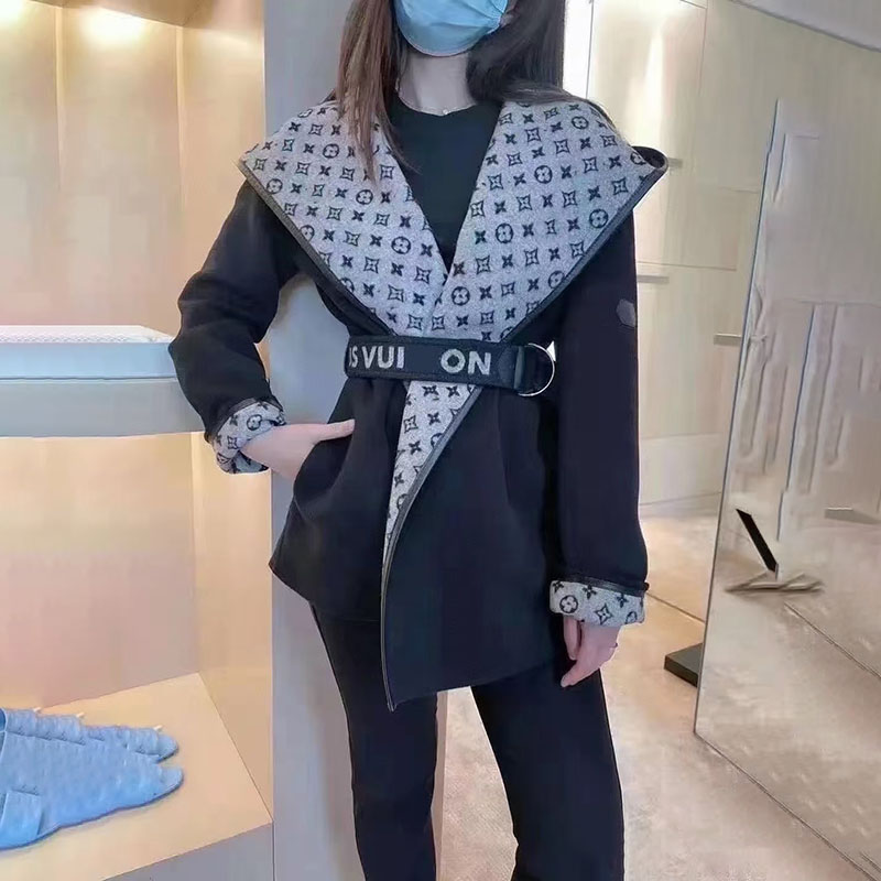 Trendy brand double-sided cashmere coat women's autumn and winter new style French high-end temperament loose woolen coat Asian sizes s-l