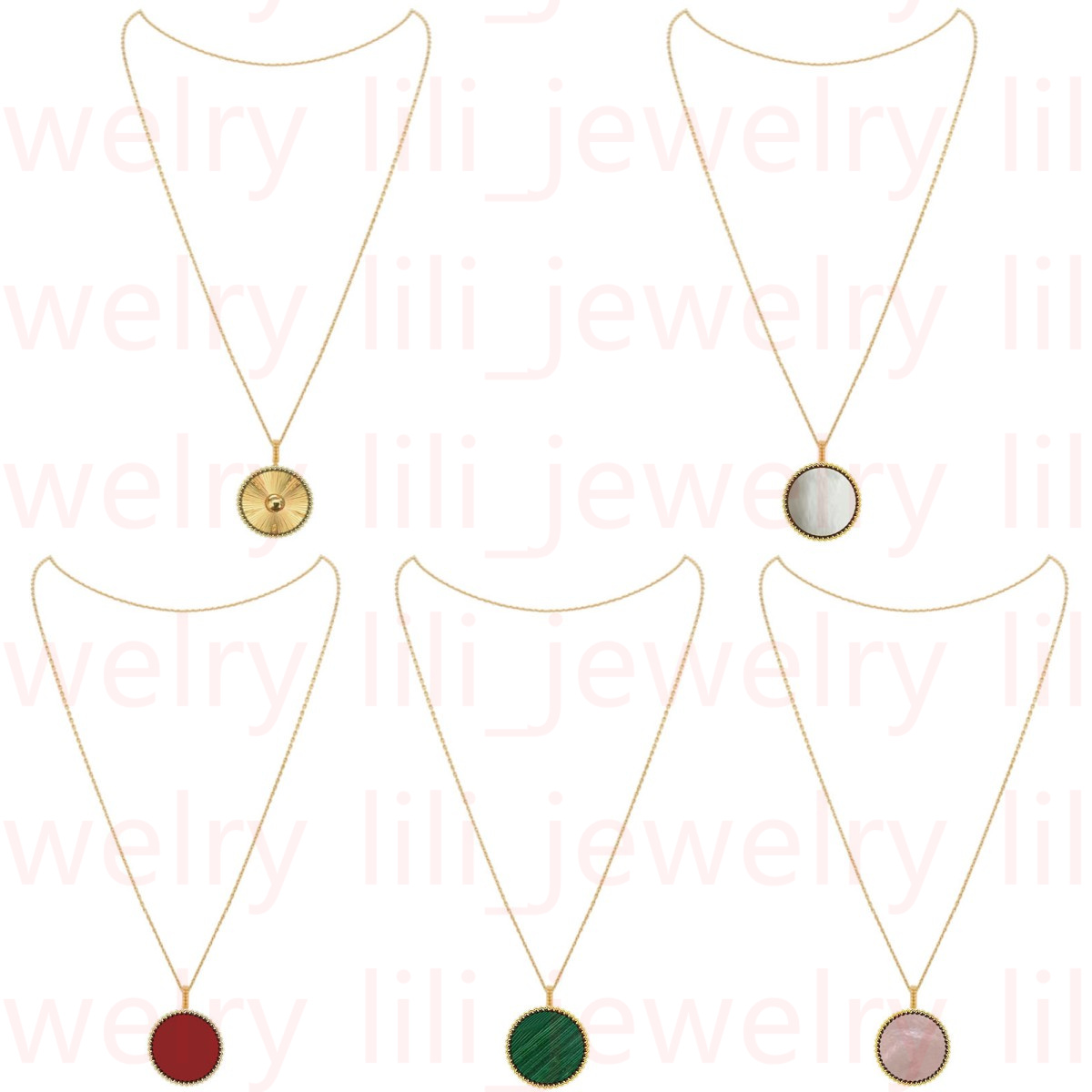 Four-leaf clover 25MM sweater necklace in various colors available, shell agate 18k gold and silver birthday party wedding gift