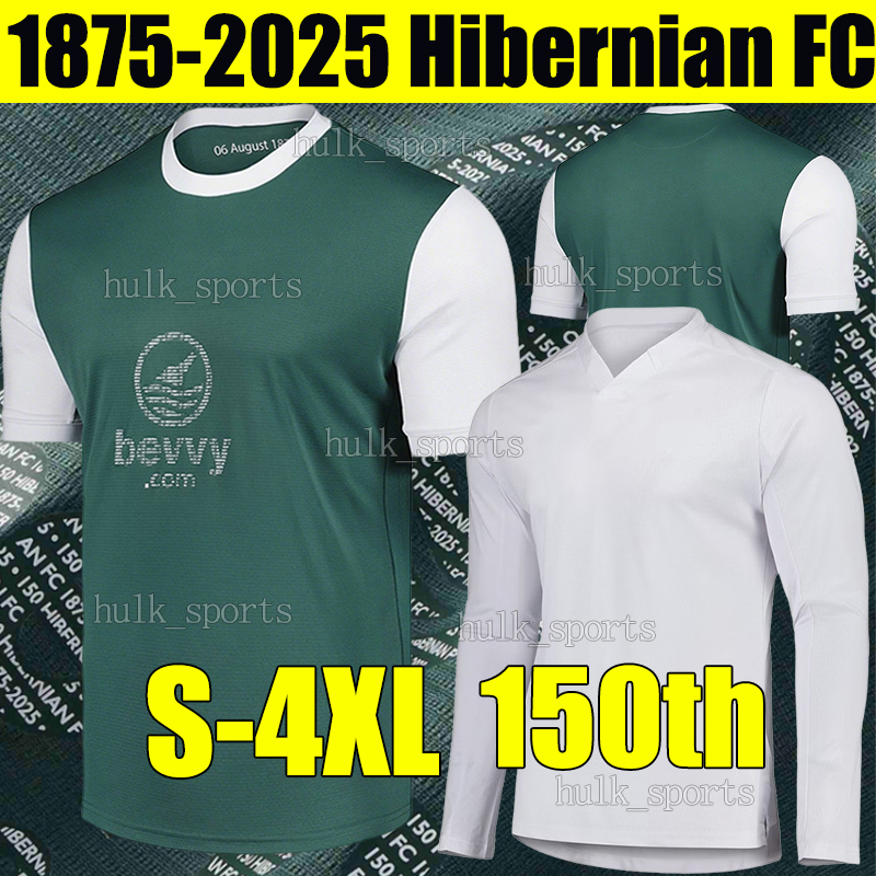 4XL 1875-2025 Hibernians FC BOYLE Soccer Jerseys 150th Anniversary KUKHAREVYCH GAYLE BOWIE HOILETT YOUAN CADDEN CAMPBELL football shirts men kids kit socks sets