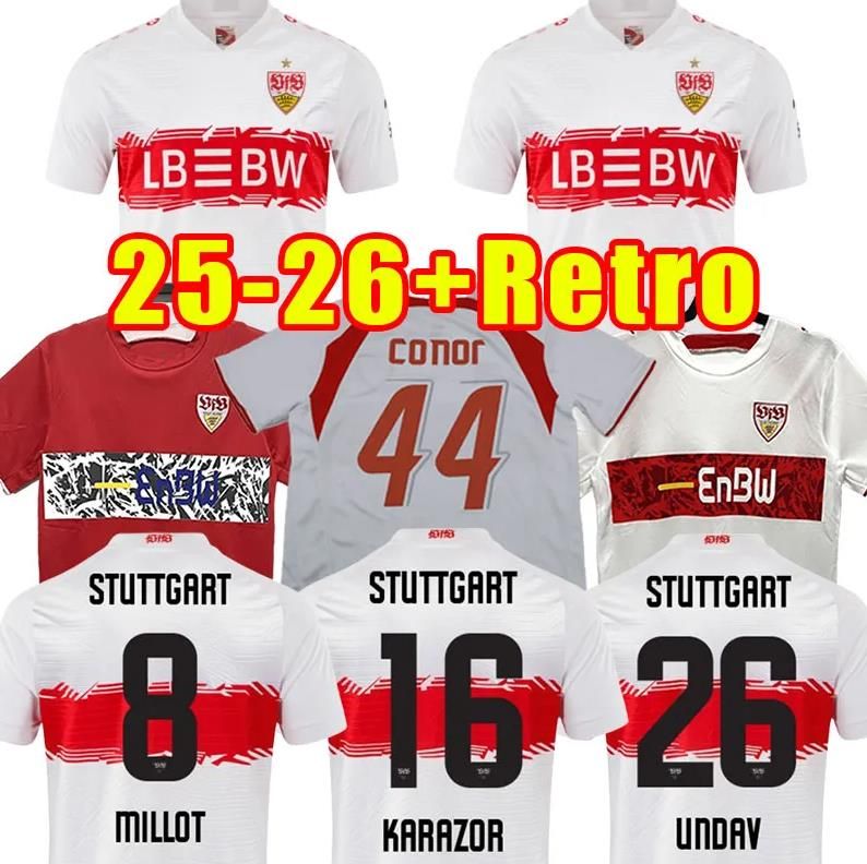25 26 VFB Stuttgarts soccer jerseys DEMIROVIC MILLOT WOLTEMADE UNDAV FUHRICH EL BILAL DIEHL LEWELING STILLER KARAZOR RIEDER