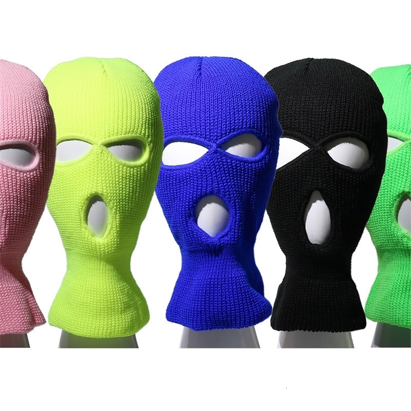 Balaclava Mask Hat for Party Neon Mask Green Halloween Caps for Motorcycle Bicycle Ski Cycling Pink Masks Winter Cover 250820CJ