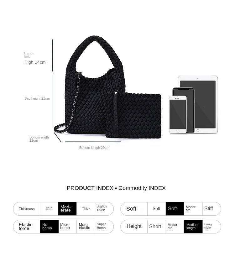 Best Seller Designer Bag 2025 New Handmade Woven Women's Submersible Material Waterproof Large Capacity Single Shoulder Bun Mother Underarm Bag