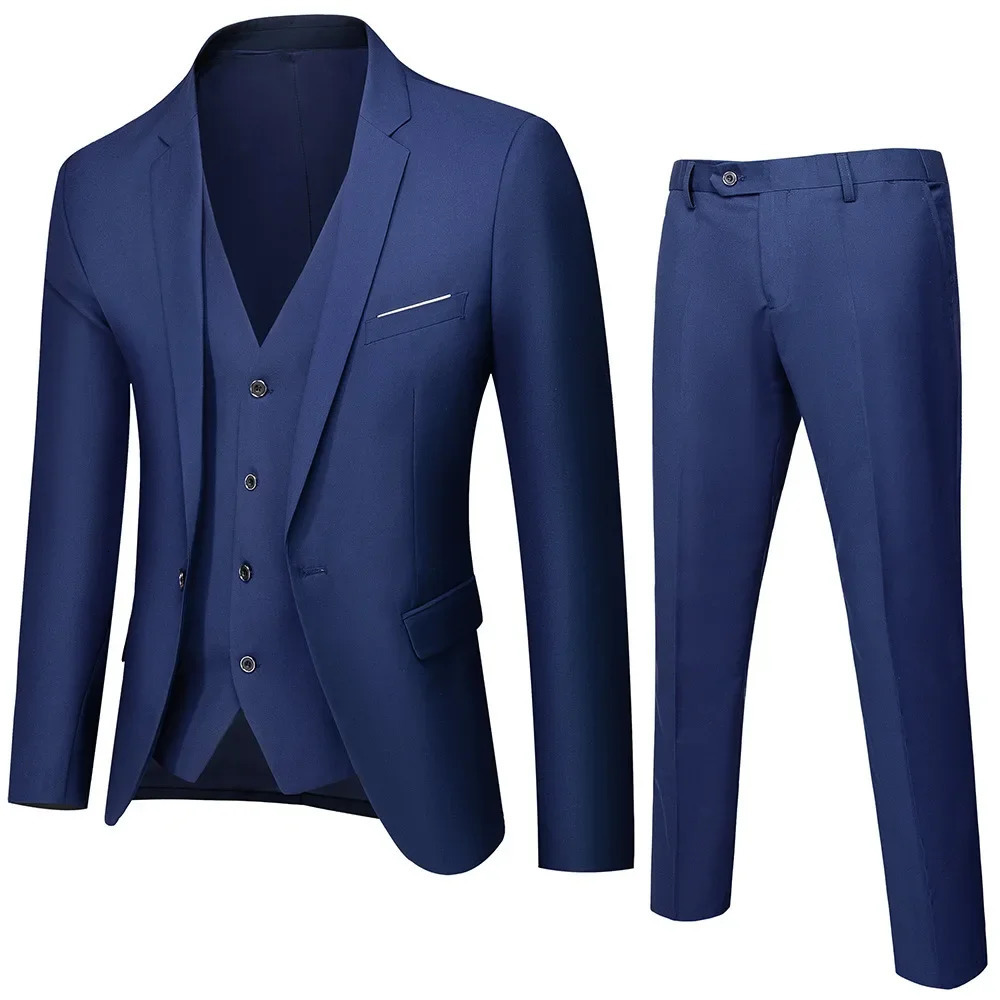 Mens Business Suits for Men Wedding Blazers 2 Pieces Business 2 Sets 2025 Vest Pants Coats Formal Full Classic Jackets 250829