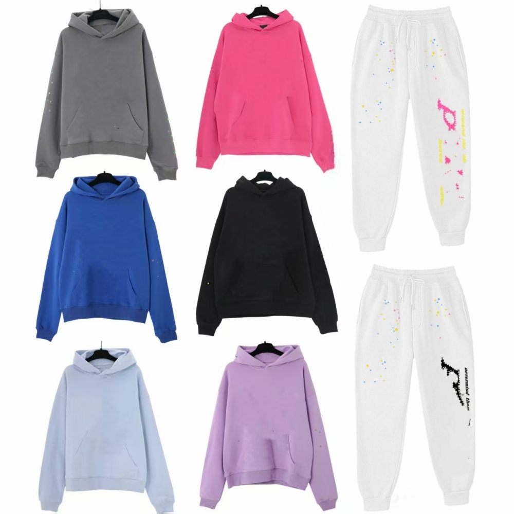 hoodie designer hoodie tracksuit hoodies for men blackhoodie sweatpants Young Thug fashion streetwear suit sport set woman high quality Foam print sweatshirts