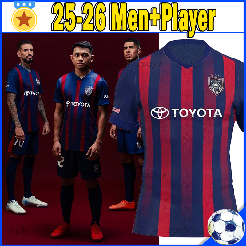 XXXL 4XL 25 26 Johor Darul Ta'zim F.C. Soccer Jerseys J.FIGUEIREDO JAIRO E.ISRAFILOV BERGSON 2025 2026 S.CASTILLEJO Player Version Football Shirts IRAZABAL Men Uniforms
