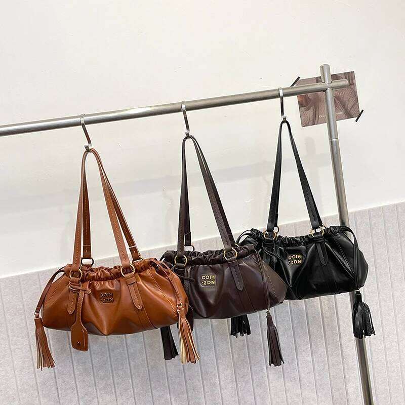 Women's PU Leather Underarm Shoulder Designer Crossbody Fashion Brand Ladies Casual Tote Messenger Bag Handbag