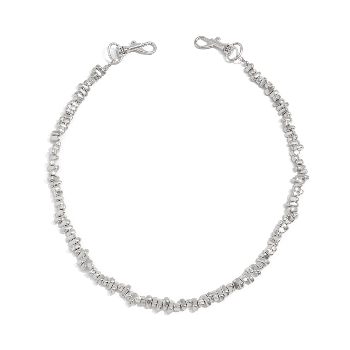 New European American Jewelry Creative Irregular CCB Beaded Waist Accessories Stylish Minimalist Versatile Denim Chain