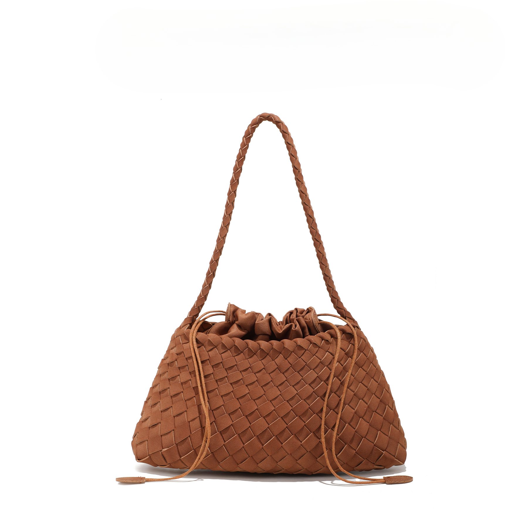 2025 autumn new French retro niche design casual fashion woven armpit bag light luxury suede handbag designer shoulder bag