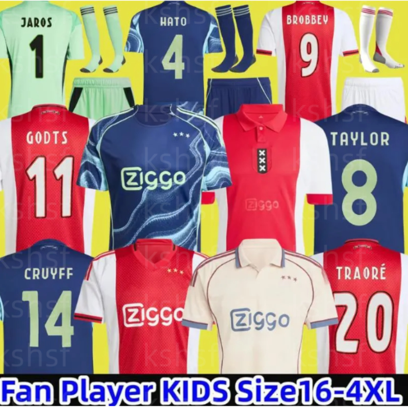 125th anniversary BROBBEY ajaxjersey Soccer Jerseys Kids 2025 2026 BERGWIJN Away Third Football Shirts AKPOM MIKAUTADZE TAYLOR CRUYFF FORBS BERGHUIS HLYNSSON