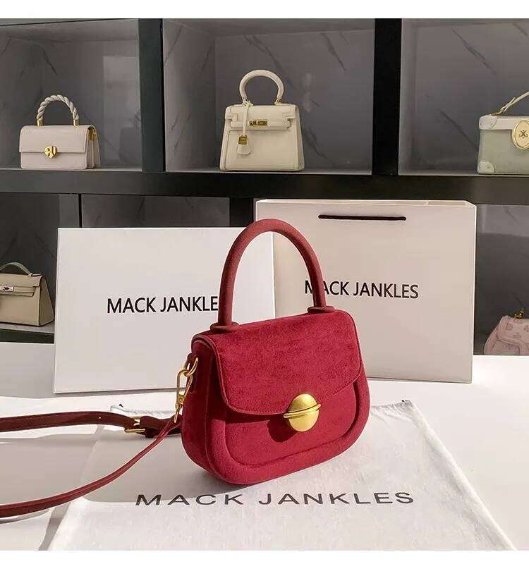 High Quality Veet Square Autumn New Fashion Women's Handbag Lady Purse Shoulder Messenger Female Casual Bag