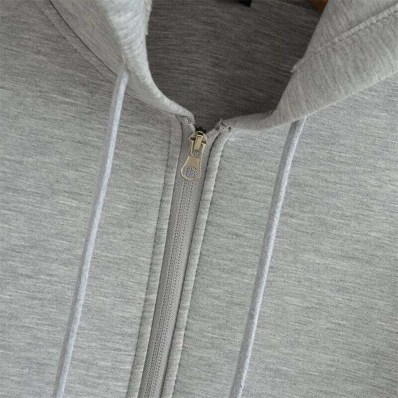 KEYANKETIAN Winter New Women's Zipper Hoodie High Street Unisex Style Double Pockets Oversize Loose Sweatshirts Outerwear Top
