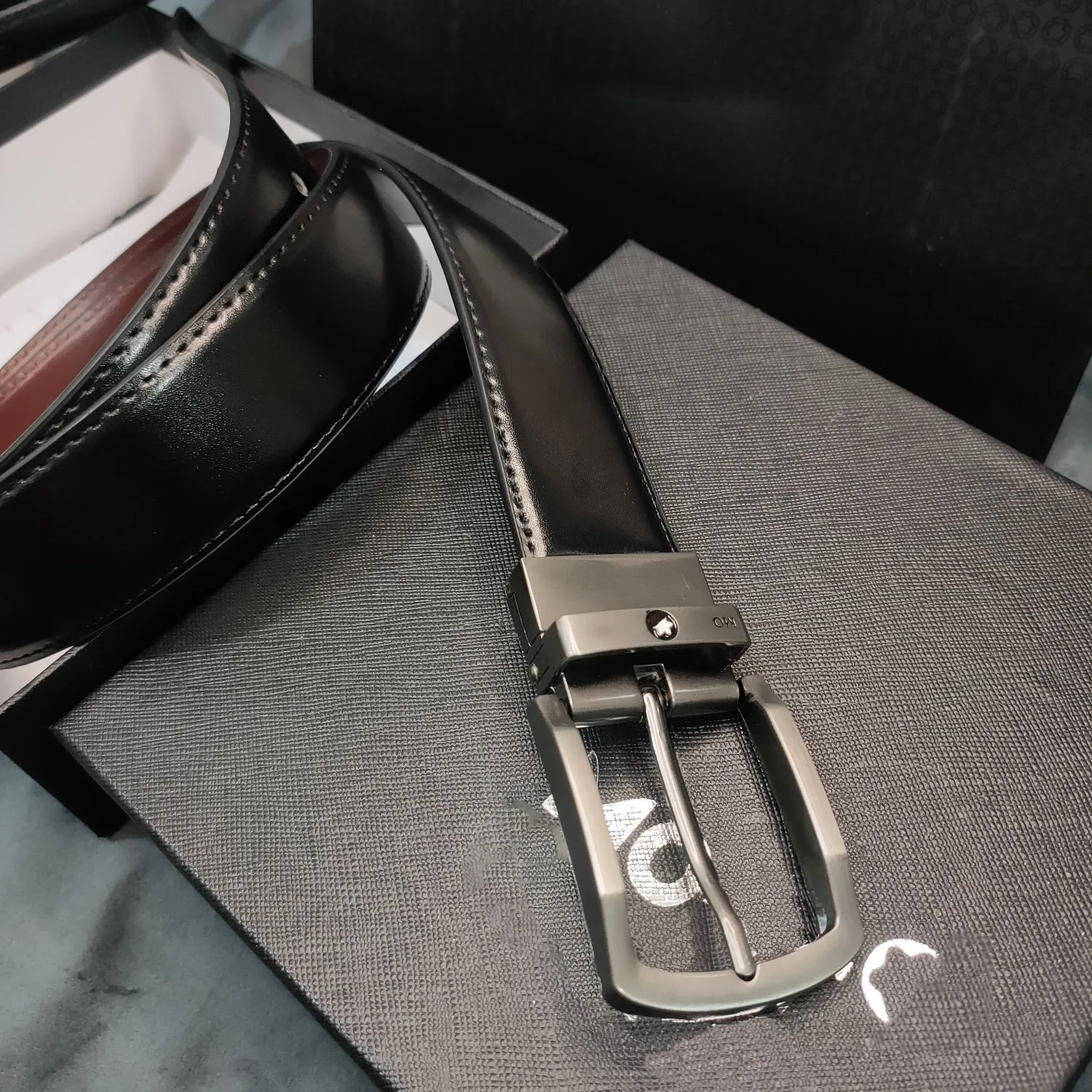 top quality classic men's business simple needle buckle genuine leather designer belt cowhide versatile new belt for men