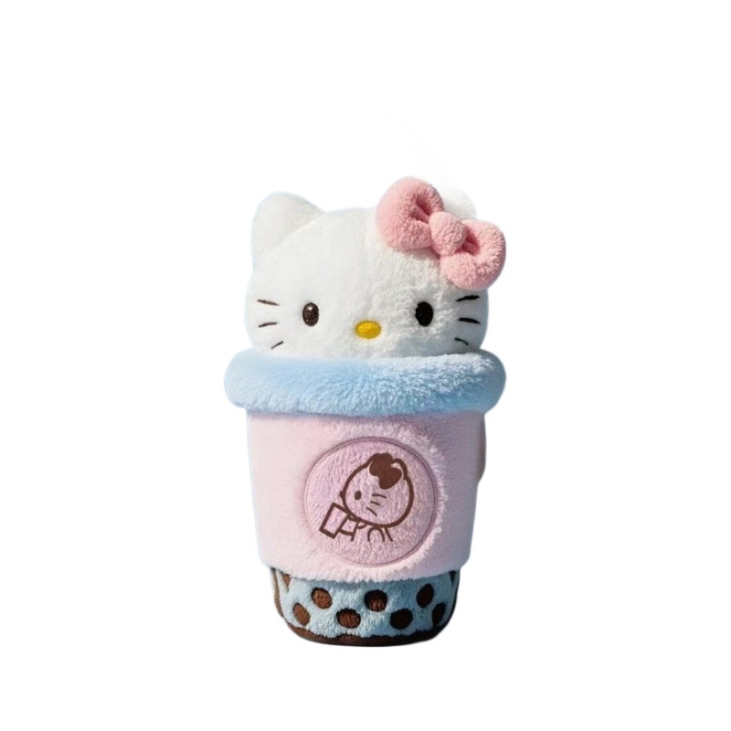 MINISOHello Kitty milk tea new creative periphery cute plush doll high value doll gift