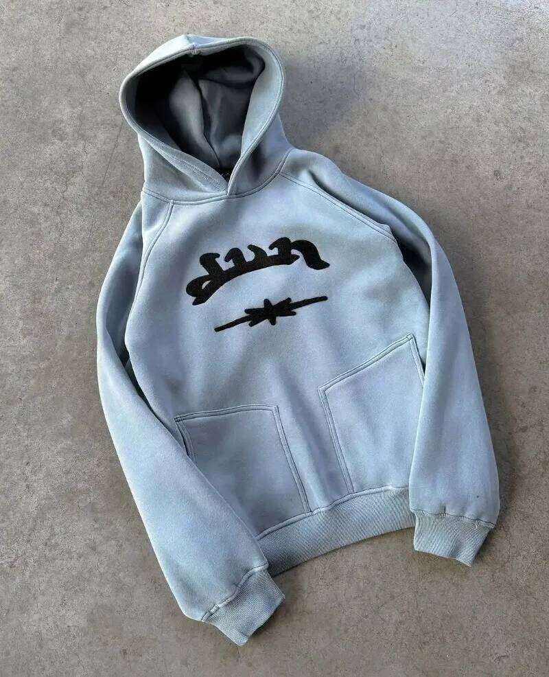 Y2k Divin Popular Series Hoodies Fashion Embroidery Hoodie Haruku Hip Hop Street Coat Loose Men Women Casual Hooded Sweatshirt