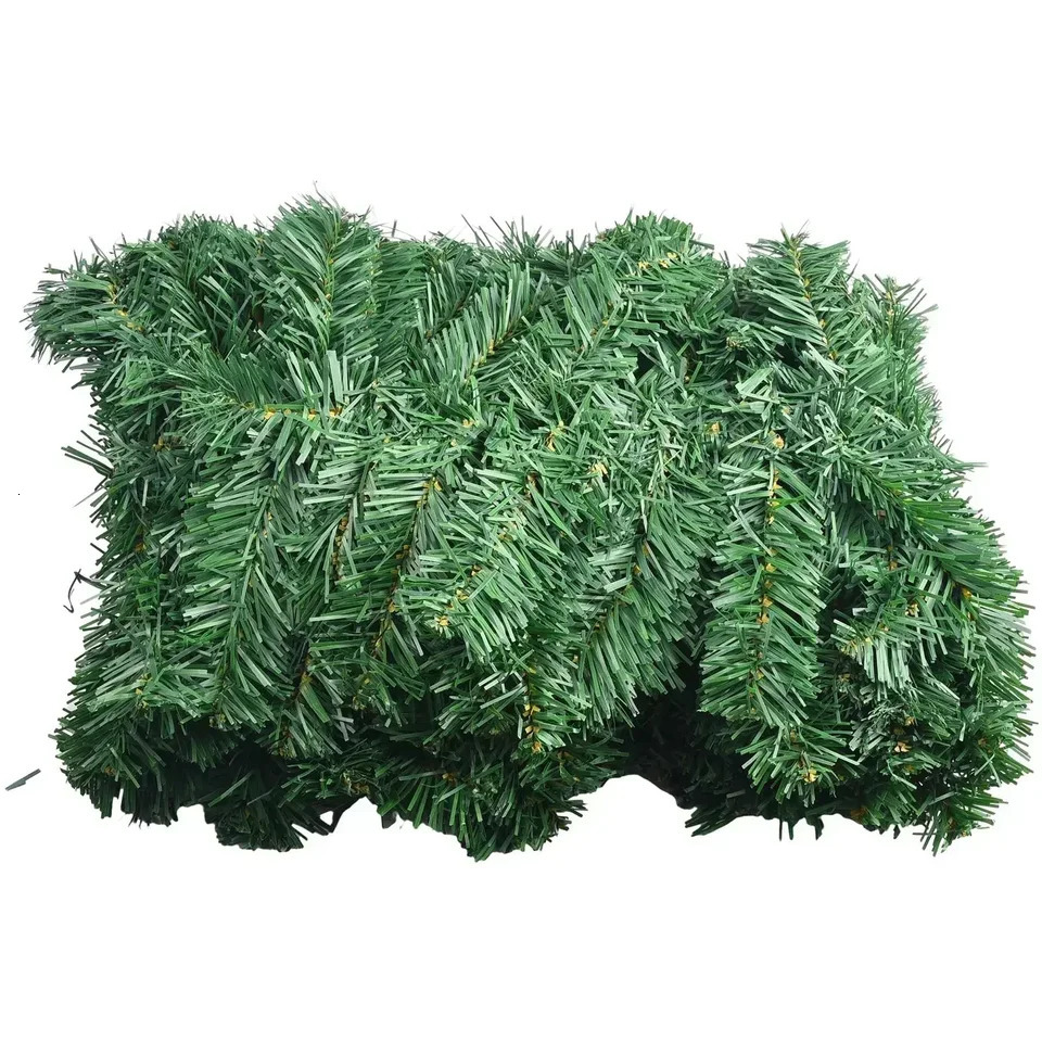 27M Artificial Pine Leaf Rattan Strip Green Christmas Garland Wreath Tree Decor Xmas Ornament 250820
