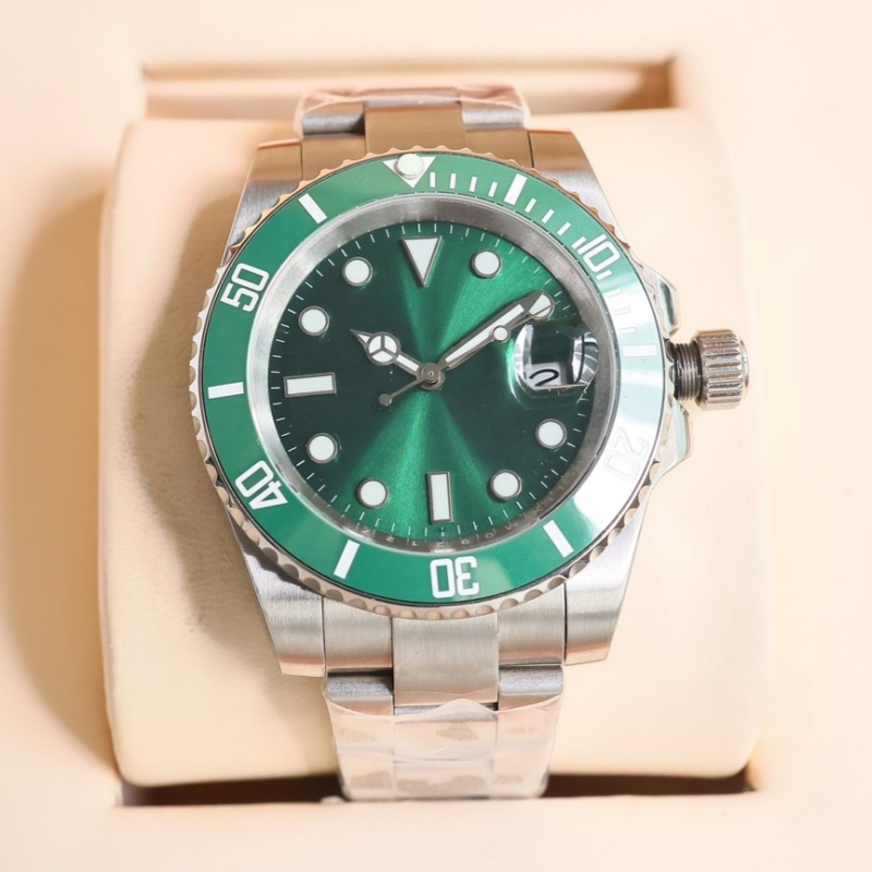 Sliding lock luxury ceramic bezel sapphire glass men's watch 2813 automatic mechanical watch 41mm fashion watches men's famous brand watch with box
