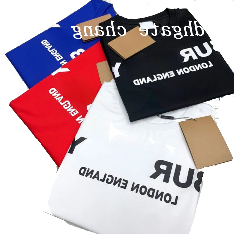 22ss bb cotton t shirt mens sweatshirt summer shortsleeved tshirt bur designer shirts men women casual round neck sports te burberrys2 burberriness J95N