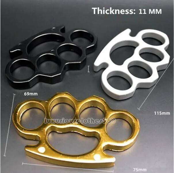 Factory direct ale 73G Thick Steel Bra Knuckle Duter with Rope Self Defene Peronal Security Women and Men Self-defene Pendant Top craftmanhip 2 9f