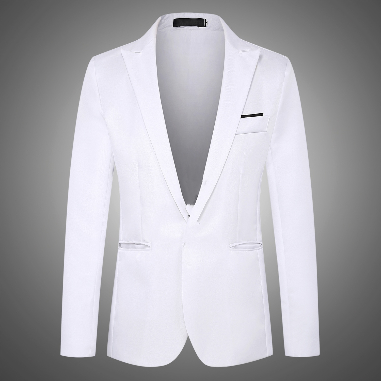 Slim Fit k1582 Single-Breasted Business Suit Jacket - Stylish Tailored Look
