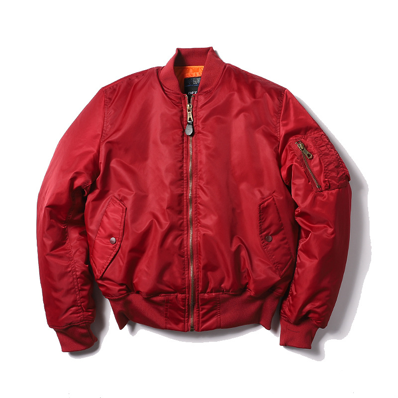 American military uniform - Classic MA1 winter season thick coat, pilot jacket, air force men's trendy baseball outfit