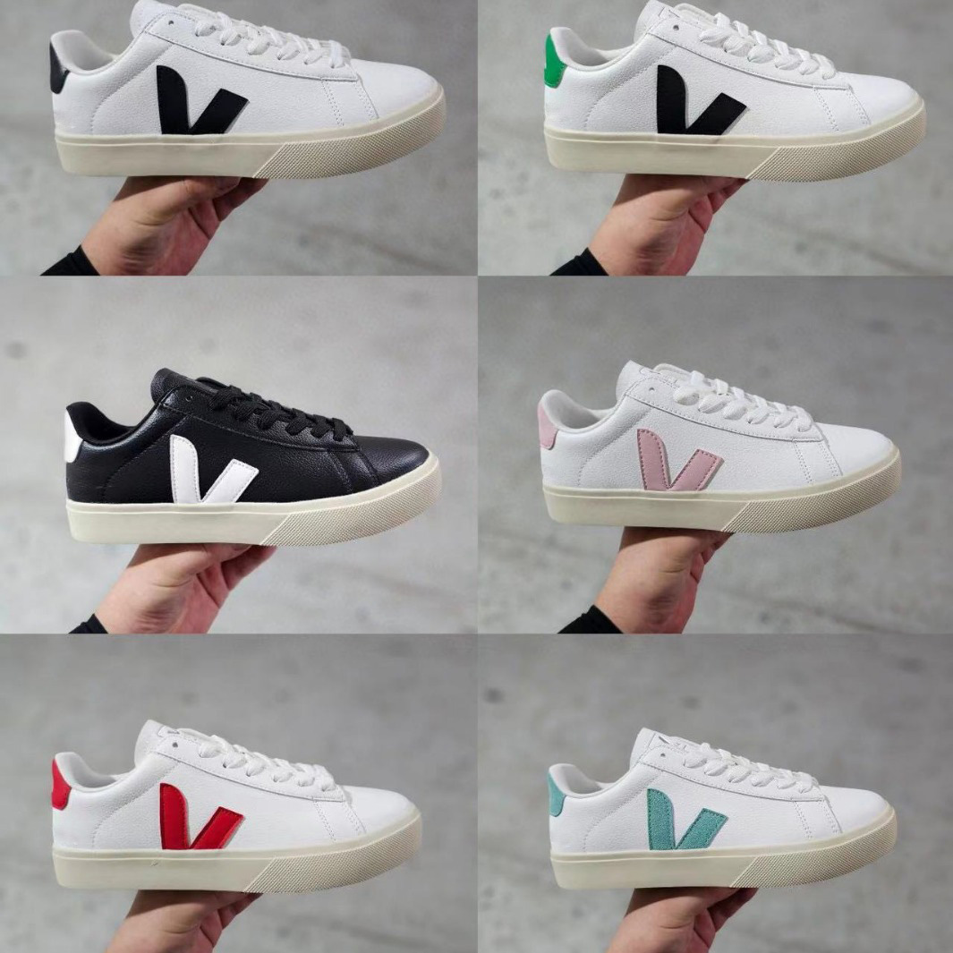 v designer shoe 2025 new style fenchbazilian inspied geen lowcabon living collection unisex vpatten oganic cotton flat platfom sneakes casual classic white 0b