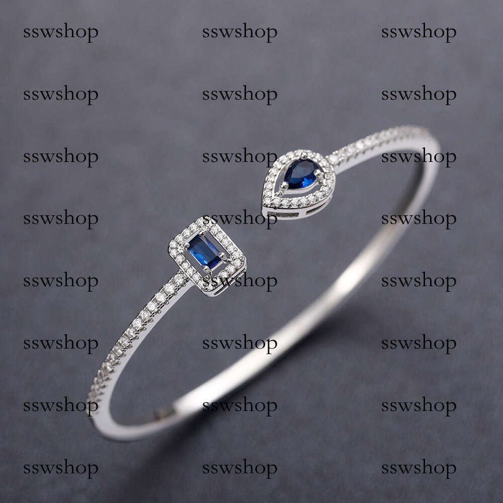 Open Trendy Ins Brass Zircon Bracelet Elegant Korean Version Simple Banquet Jewelry Gift