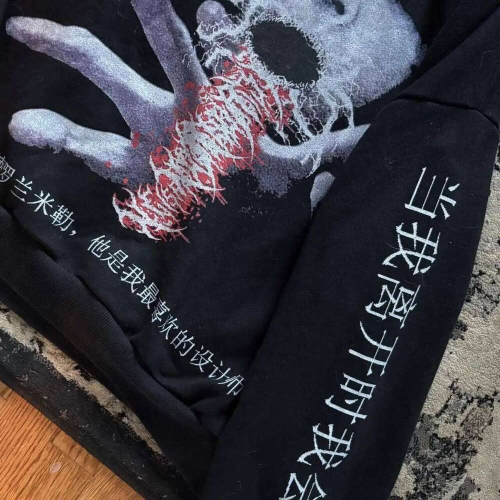 Y2k Droland Miller Scare Hoodies Women Gothic Punk Streetwear Grunge Top Sweatshirt Oversized Haruku Hip Hop Hoodie Clothes