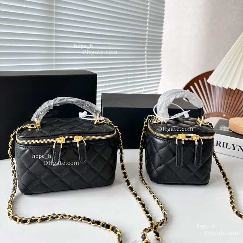 Cosmetic Bags Cases designer Box Cosmetic Bag Women Tiny makeup bag Top Quality Mini Vanity with Mirror Leather Cases Crossbody Shoulder bag Luxury Purse handbag