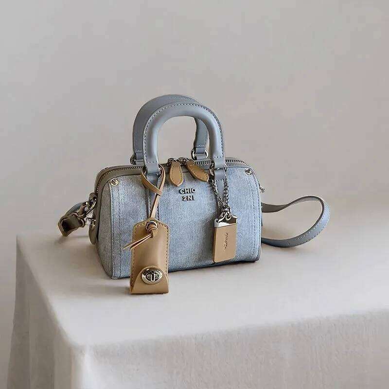 JIAERDI Retro Blue Designer Women Vintage Cute Casual Y2k Hand Purse Female Haruku Aesthetic Messenger Bag Chic